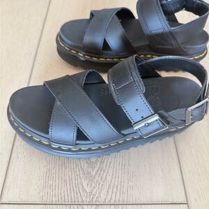 Black Dr Martens Voss ll leather Sandals 7